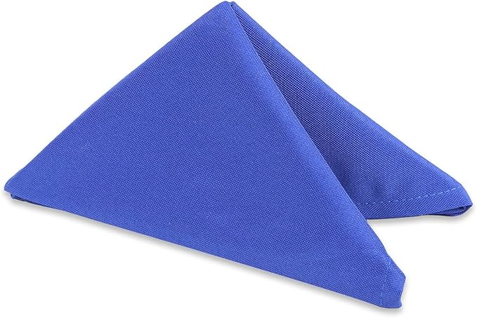 Polyester Cloth Napkins - Washable Soft Table Linens - Durable & Elegant for Dining, Restaurants, Weddings, Events, Rentals, Banquets, & Parties - Premium Quality Set of 250, Royal Blue, 20"x20"