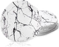Diatomaceous Earth Coasters Set of 4，Cool Absorbent Quick-Dry Drink Coasters for Desks, Cute Modern Stone Design with Stylish White Aesthetic (4, Marble White)