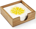 Bivvclaz Acacia Wood Cocktail Napkin Holder, Beverage Napkin Holder for 5 x 5 inch Napkin, Square Paper Napkin Caddy for Bar, Party, Table, Dinner, Kitchen, Bathroom