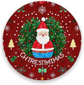 Coasters for Drinks Coaster Drink Set Decorative Coffee Table Desk Cup Mat Spring Cute Cork Bar Backing Round Home Decor Santa Claus Wreath Christmas Tree Snowflakes Colorful42