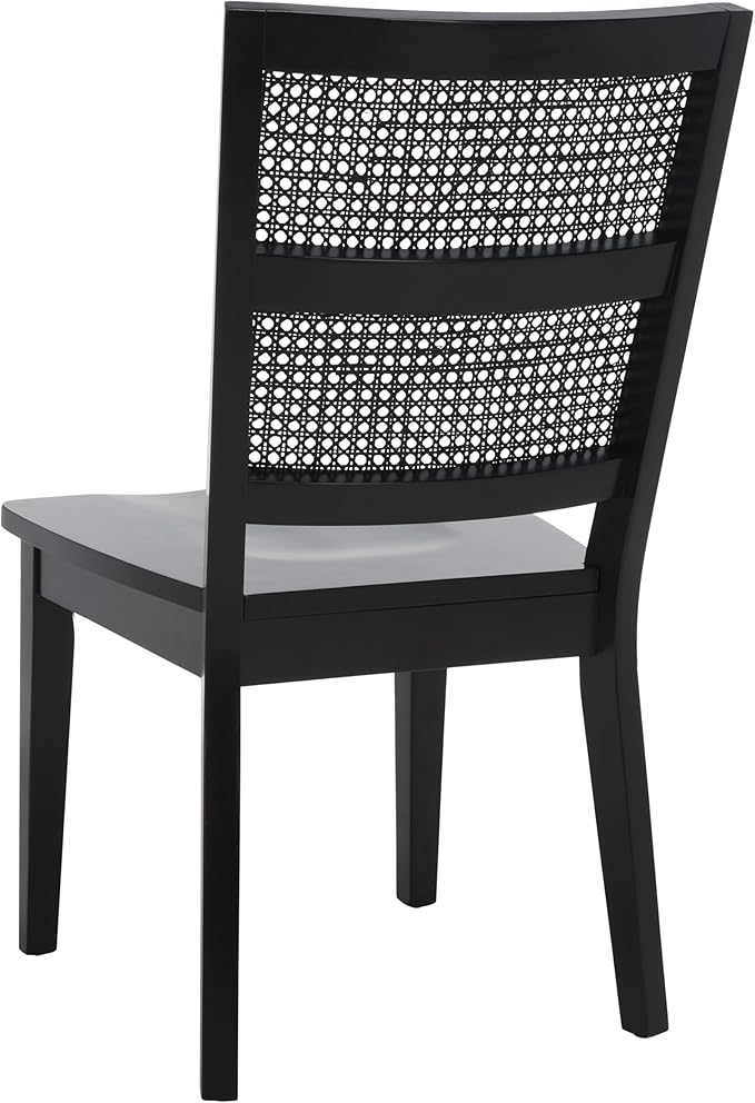 SAFAVIEH Home Collection Toril Coastal Black Dining Chair Set of 2
