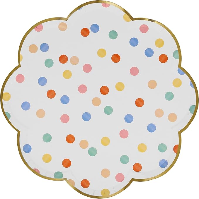 Meri Meri Colorful Pattern Dinner Plates (Pack of 8)