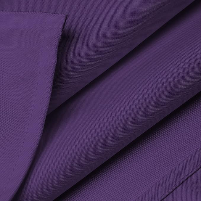 Lann's Linens 60 x 102 Inch Rectangular Tablecloth, Washable Polyester Fabric Table Cloth for Dining Tables, Parties, Restaurants, Weddings - Purple
