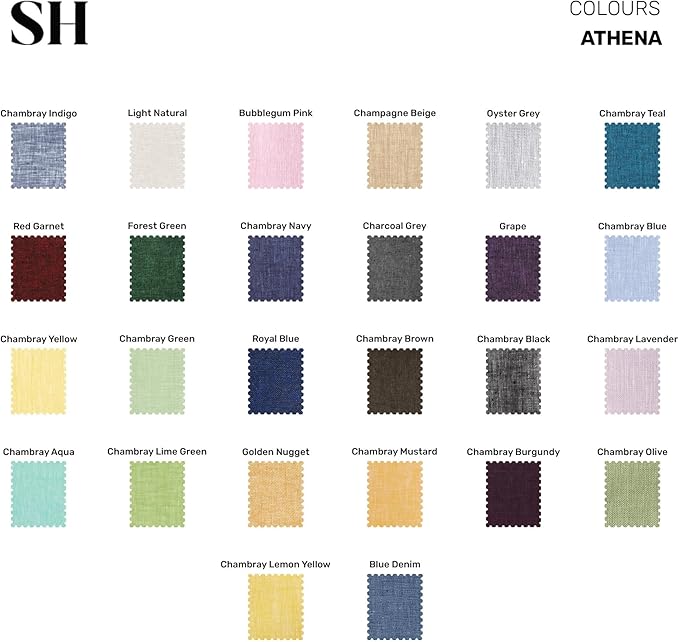 Solino Home Linen Tablecloth 60 x 156 Inch - 100% Pure Linen Chambray Olive Table Cloth for Rectangular Tables - Athena, Machine Washable Cloth Tablecloth for Spring, St Patricks Day