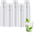 100 Pack 3 oz Clear Plastic Cups, Small Bathroom Cups, Disposable Mouthwash Cup, Ideal for Tasting and Drinking