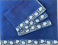 Handmade Cotton Placemats – Artisan Block-Printed Table Placemats | Soft, Washable & Timeless Dining Table Décor for Everyday Gatherings (Blue Lotus | Set of 6)