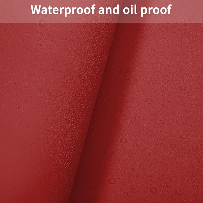 Leather Table Pad,1.8mm Thick,40x66 Inch,Dining Table Pad,Table Pads for Dining Room Table Rectangular,Table Protector for Dining Room Table,Dining Table Cover(Black+Wine Red,40x66)