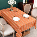 Zobesta Orange Table Cloth Rectangle Table 120 x 53 Inch, Farmhouse Tablecloth Cotton Tablecloth for Rectangle Tables, Washable Dining Table Cover for Halloween,Thanksgiving, Dining, Outdoor,Fall