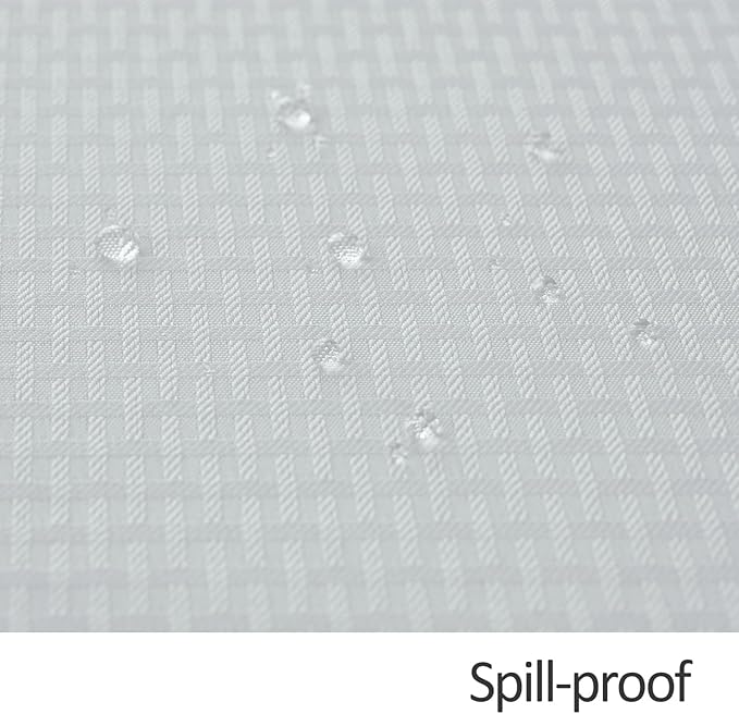 maxmill Round Weaved Texture Design Tablecloth Spill-Proof Wrinkle Free Soft Washable Table Cloth for Circular Table Cover, for Dining Room Buffet Banquet Parties Holiday Dinner, 70 Inch White