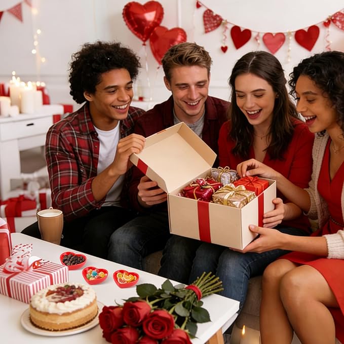 8PCS Heart Shaped Bowl Heart Bowl For Candy Lovers, Office Desk Decor, Home Snack Display, Valentine'S Day, Wedding Celebrations, Birthday Parties,Family Kitchen Use