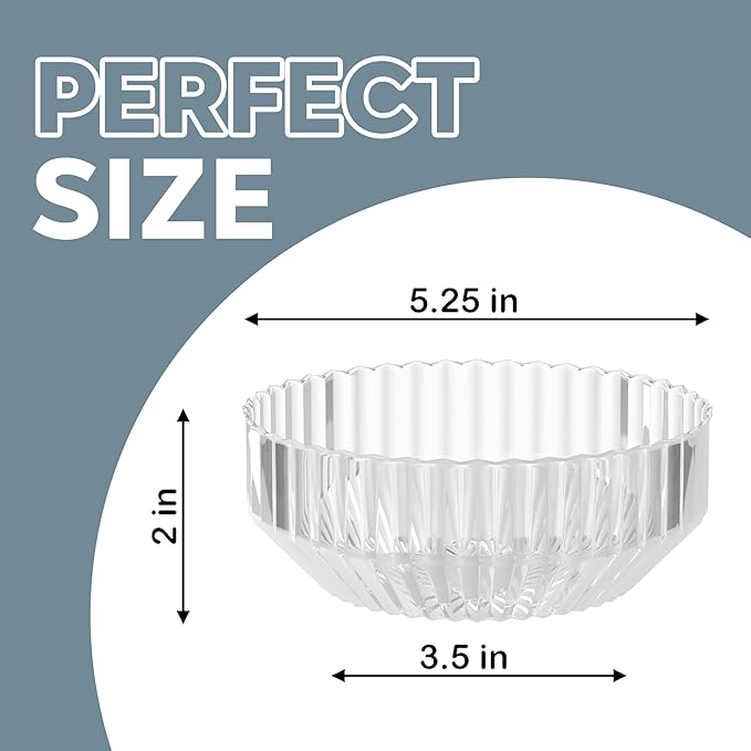 Exquisite Clear Plastic Bowls Disposable - 16 Oz - 20 Count - Disposable Soup Bowls - Great for Weddings Parties And Formal Occasions