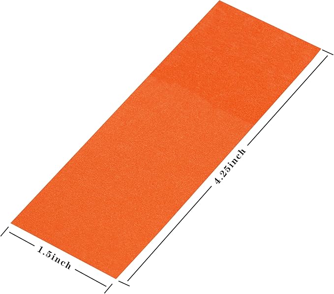 Germiwipe 500 Pcs Orange Self-Adhesive Paper Napkin Bands - Disposable Napkin Rings for Silverware Wraps, Ideal for Restaurants, Weddings, Parties & Catering Events