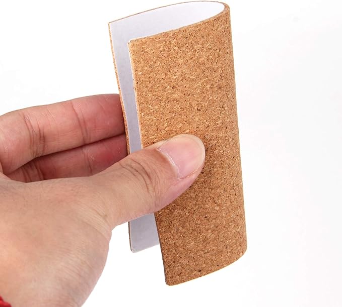110 Pack Self Adhesive Cork Squares and Round DIY Adhesive Cork Board for Coasters and DIY Crafts