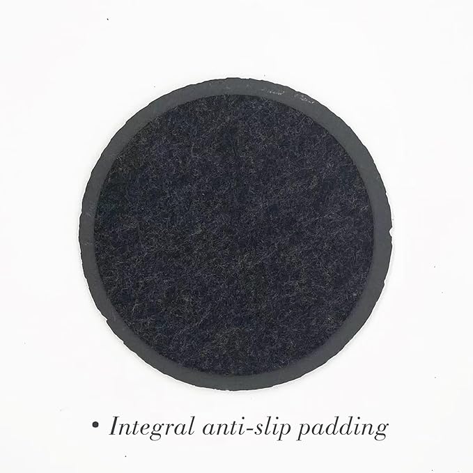 24 Pack 4 inch Slate Coasters,12 Round Pieces + 12 Square Pieces,Handmade Natural Rough Edge,with Integral Anti-Skid pad,Laser Engraving Blanks,Stone Coasters