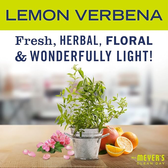 MRS. MEYER'S CLEAN DAY Liquid Dish Soap, Lemon Verbena, 16 fl. Oz