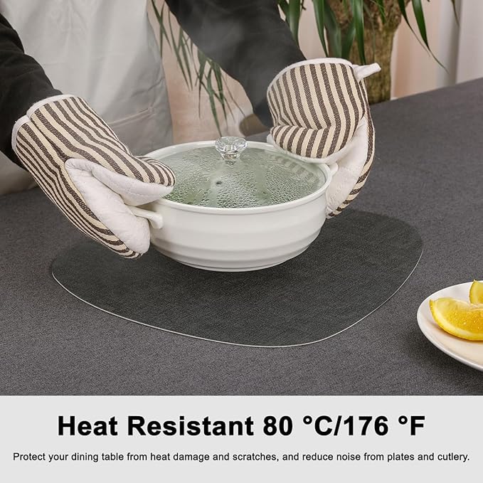Placemats and Coasters, Washable Placemats Round Faux Leather Wipeable Place Mats Non Slip Heat Resistant Indoor Outdoor Table Mats (Set of 4, Light Gray Gray)