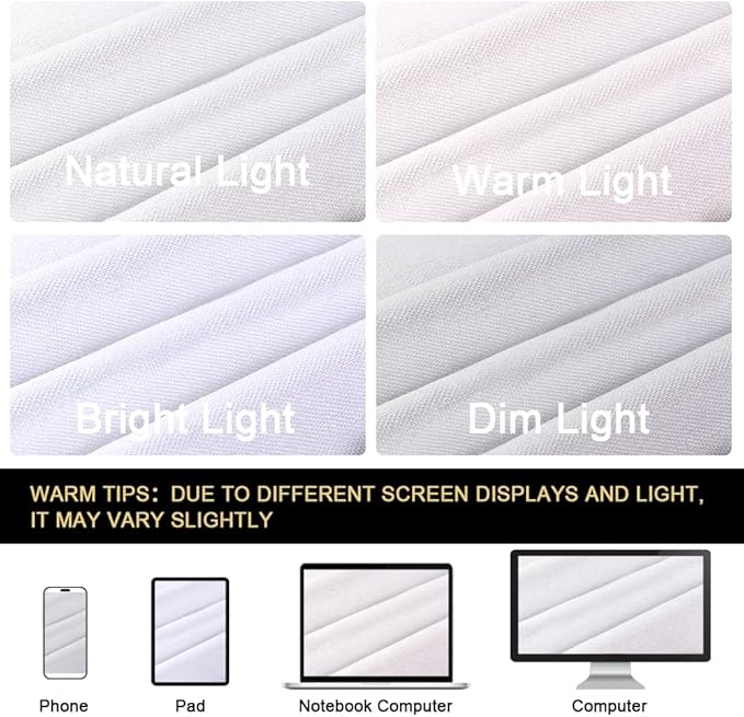PrinceDeco 100% Blackout Curtains 2 Panels Set Thermal Insulated Full Light Blocking Drapes Window Curtain Panels for Bedroom Living Room Grommet Black Out Cute Curtains,52" W x 63" L, Pearl White