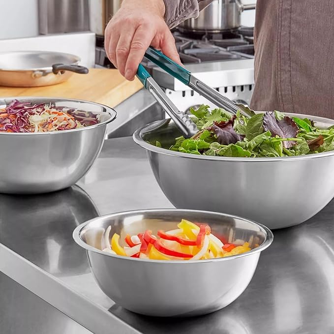 Stainless Steel 3/4 QT Mixing Bowl | Home & Commercial Quality | Flat Bottom | Cooking, Baking, Meal Prep [1PK]
