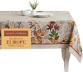 Maison d' Hermine Table Cloth Square Table 100% Cotton 60 x 60 Inches Fall Tablecloth Reusable Everyday Use for Thanksgiving Christmas Decorations Dining Farmhouse Party (Recolte)