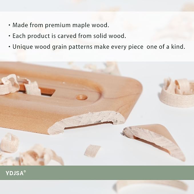 Vintage Rocker Switch Cover Plate - Maple Wood Light Switch Cover For Classic Decor