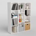Cube Storage Organizer,Closet Organizers and Storage,Cube Reversible Bookshelf,Storage Shelf for Living Room,Home Office,Dining Room(White, 11-Cube)