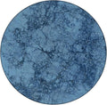 Small Round Tablecloth, Marble Washable Polyester Table Cloth for, Abstract Crack Pattern, Fit Round Tables 61inch Diameter, for Wedding Party Dining Banquet Use, Blue