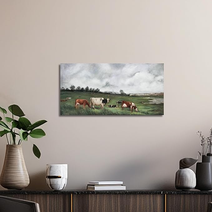 Belmrxne Nature Wall Art Green Wall Decor Posters Aesthetic Canvas Painting Funny Artwork for Living Room Dining Room Kitchen Bathroom and Office Bedroom 12x24 Inch