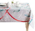 Maison d' Hermine Table Cloth Rectangle Table 100% Cotton 60 x 120 Inches Fall Tablecloth Reusable Everyday Use for Thanksgiving Christmas Decorations Dining Farmhouse Party (Enora)