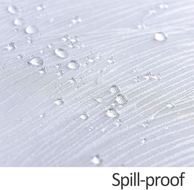 maxmill Jacquard Table Cloth Swirl Pattern Spillproof Wrinkle Resistant Heavy Weight Soft Tablecloth for Kitchen Dinning Tabletop Decoration Outdoor Picnic Rectangle 52 x 70 Inch White