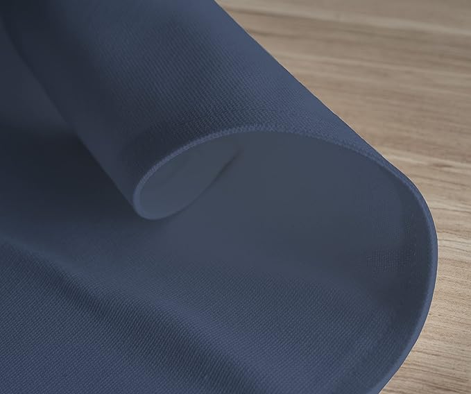 Calicot Placemats Set of 6 100% Cotton Washable Cloth Placemats, Reusable Table Mat for Spring/Summer & Thanksgiving Christmas Decorations Kitchen Dining Party Wedding (Vintage Indigo Blue, 13" x 19")