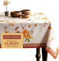 Maison d' Hermine Table Cloth Rectangle Table 100% Cotton 54 x 72 Inches Fall Tablecloth Reusable Everyday Use for Thanksgiving Christmas Decorations Dining Farmhouse Party (Kelim - Prairie)