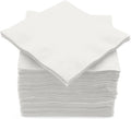 100 Pack White Beverage Napkins, Big Party Pack, 2 Ply, Ideal for Wedding, Party, Birthday, Dinner, Lunch, Cocktails. (5” x 5”) by Amcrate