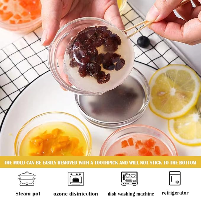 3-Inch Small Glass Bowls Set - Clear Tempered Glass Dessert and Sauce Bowls for Kitchen Prep, Desserts, Dips, Salads, and Candy