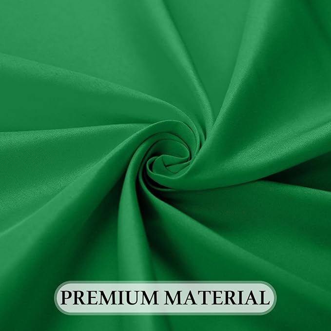 8 Pack Green Table Cloth 60 x 126 Inch Rectangular Tablecloth for 8 Foot Rectangle Tables, Wrinkle Resistant Washable Rectangle Fabric Table Covers for Wedding Party Banquet Buffet and Camping
