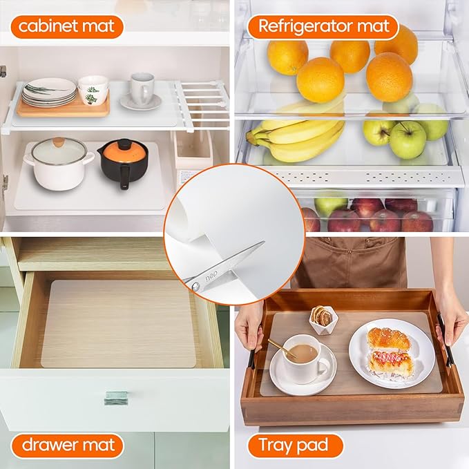 Large Silicone Mats for Kitchen Counter,12"x72" Cuttable Silicone Roll for Silicone Heat Resistant Mat Silicone Placemat Cabinet Liner,New Skin-Friendly Material Countertop Protector,Translucent