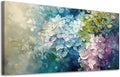 ADJUVANT Wall Art Impressionist Colorful Hydrangea 40" L x 20" W, Vibrant Hydrangea Blooms Canvas Painting Lush Petals Artwork Prints Floral Wall Decor for Living Room Bedroom Dining Room Home Office