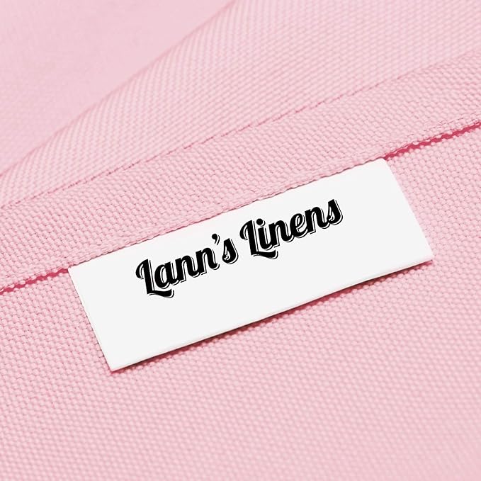 Lann's Linens 90 x 156 Inch Rectangular Tablecloth, Washable Polyester Fabric Table Cloth for Dining Tables, Parties, Restaurants, Weddings - Pink