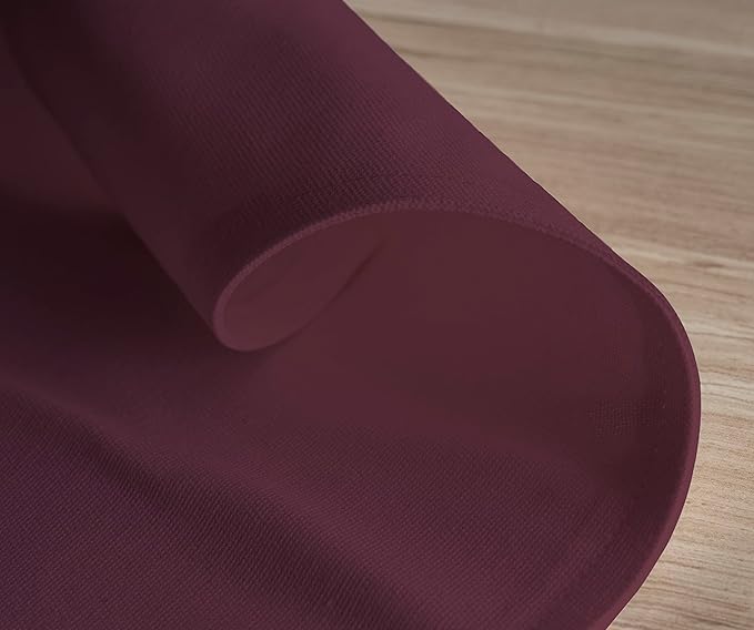 Calicot Placemats Set of 6 100% Cotton Washable Cloth Place Mats, Reusable Table Mats for Spring/Summer & Thanksgiving Christmas Decorations Kitchen Dining Party Wedding (Rouge Brown, 13" x 19")