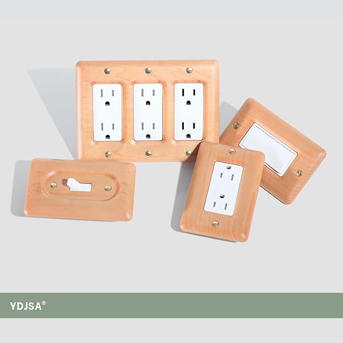 Light Wood Light Switch Cover Plate Decorative Switch Plate Covers In Maple Wood For Elegant Home Decor
