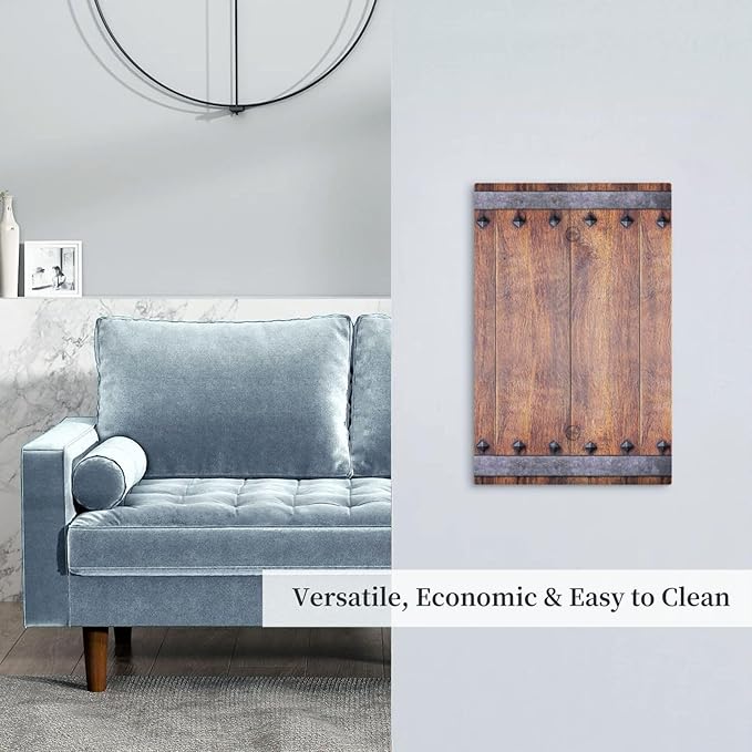 Light Switch Cover Rustic Farmhouse Barn Door Vintage Wood Wall Plate Cover 1 Gang Blank No Device Decorative Outlet Covers Electrical Switchplate for Bathroom Cabin Decor