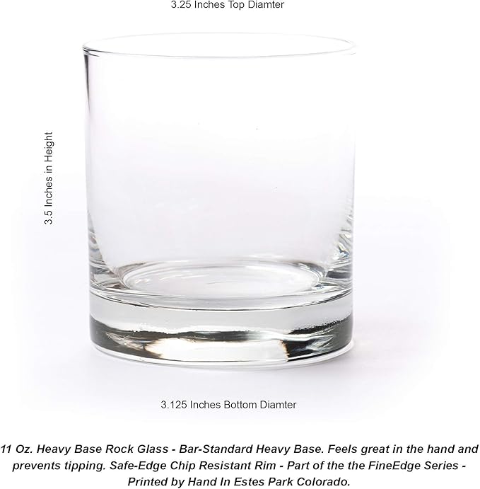 Rustic Moose Whiskey Glass Set by Black Lantern – Set of 2 11oz Heavy Base Old Fashioned Glasses | Forest Tumblers with Gift Box