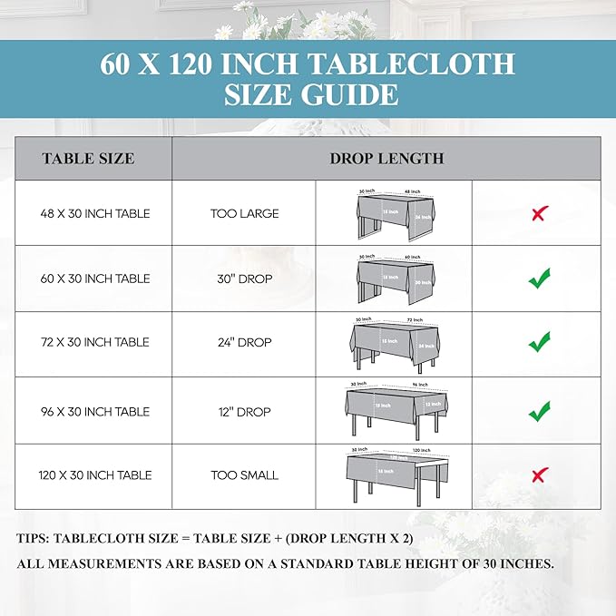 VidaFete 1 Pack Tablecloth 60 * 120inch Rectangle Table Cloth Polyester, Stain Wrinkle Resistant Polyester Dining Table Cover for Kitchen Dinning Party Wedding Tabletop Buffet Decoration(Black)