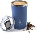 Ideus 20 oz Tumbler, Travel Coffee Mug with Splash Proof Sliding Lid, Double Wall Stainless Steel Vacuum Insulated Coffee Mug for Home and Office, Keep Beverages Hot or Cold, Ocean Blue