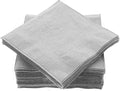 Cocktail Napkins Disposable, Silver Beverage Napkins Soft and Absorbent Paper Napkins for Dinner, Party, Wedding, Or Every Day Use, 7” x 7” 2 Ply Party Napkins, Pack of 40 - By Amcrate