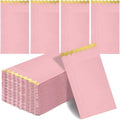 100 pack Pink Cocktail Napkins with Gold Foil Accents Scalloped Edges 4 x 8 inch Beverage Disposable Napkin Party Decoration Wedding Bridal and Baby Shower Dinner Lunch Supplies (Pink Mix)