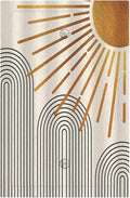 Light Switch Cover Mid Century Boho Sun Beige Minimalist Abstract Wall Plate Cover 1 Gang Blank No Device Decorative Outlet Covers Electrical Switchplate for Bathroom Bedroom Decor
