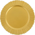 100 Pcs Charger Plates Set, Round Charger Plates, Reusable Serving Plates Embossed Rim Plastic Chargers Plate Decorative Round Plate Chargers