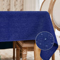 BALCONY & FALCON Rectangle Tablecloth Washable Wrinkle Resistant and Water Proof Table Cloth Decorative Linen Fabric Tablecloths for Dining Parties Kitchen Wedding and Outdoor Use (Royal Blue, 55x70)