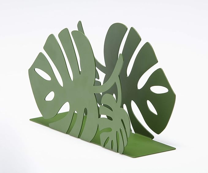 Mango Steam Tabletop Napkin/Tissue & Letter Holder for Home, Kitchen, Restaurants (Leaf, Green)