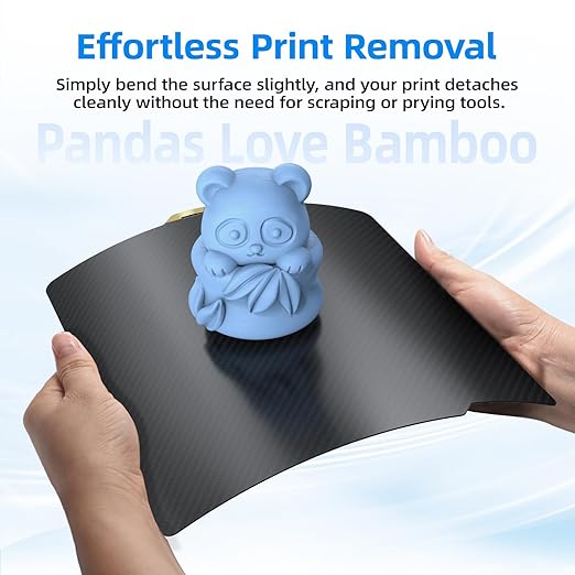 BIQU Designer Series Smooth PET+Textured PEI Build Plate for Bambu-Lab P1P P1S P2S X1C X1E A1 257x257mm, Double Sided PEI Spring Steel Build Plate Flexible Sheet Print Bed Removable Surface Platform